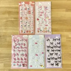 サンリオ ボンボンドロップシール 5種セット キティ マイメロ シナモロール他