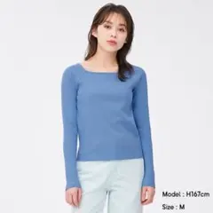 リブスクエアネックコンパクトT(長袖)Z