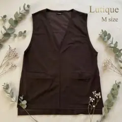 Lutique ベスト ダークブラウン Mサイズ