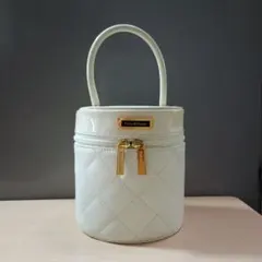 Pinky&Dianne ホワイト キルティング バニティバッグ