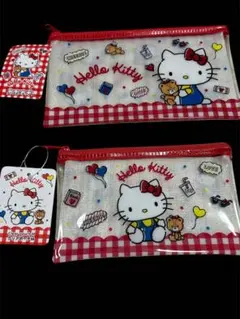 【匿名発送】ハローキティ クリアポーチ ２種類セット❣️Kitty サンリオ