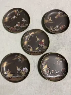 有田焼 花鳥柄 銘々皿 5枚セット