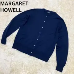 ★美品★マーガレットハウエル カーディガン ネイビー ウール 長袖 英国製