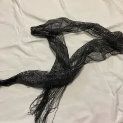 ストール　黒ストール　ラメストール