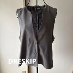 DRESKIP ベスト ジレ グレー Mサイズのサムネイル