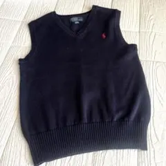 ラルフローレン　ニットベスト　130cm ネイビー　スクール