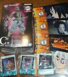 一番くじ　鬼滅の刃　C賞　猗窩座フィギュア＋下位賞まとめ売り