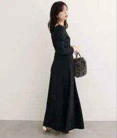 〈osono〉前後2WAYカットジョーゼットフレアワンピース