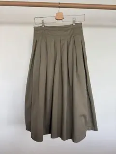 grandmamamadaughterチノプリーツスカート　カーキのサムネイル