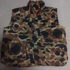 古着　迷彩柄ノースリーブベスト