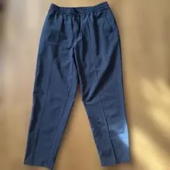 ダークグレー ストライプ スラックス M