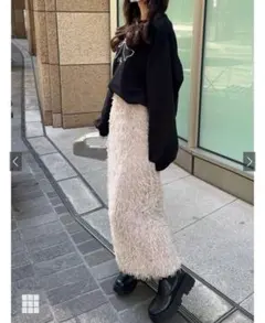 新品* GRL フェザーナロースカート [ask20]