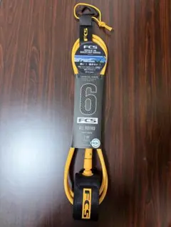 (新品未使用)FCS ALL ROUND 6ftリーシュコード　マンゴー