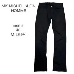 MK MICHEL KLEIN HOMME スラックス 46 黒 ビジネス 春夏のサムネイル