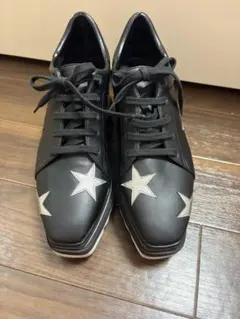 ステラマッカートニー エリス ブラックスター 37サイズ 24cm ブラック厚底のサムネイル