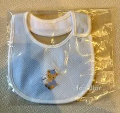 familiar 水色 スタイ クマ刺繍