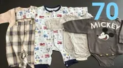 ベビー服 ロンパース ブランド色々 70cm 4点セット まとめ売り