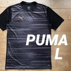 ★PUMAプーマ半袖プラクティスシャツLサイズプラシャツbkサッカーフットサル