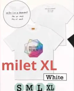 milet BDKN T-Shirt White XL 新品　武道館　値下げ