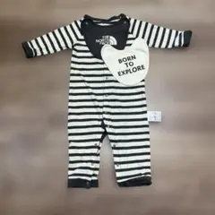 The North Face ストライプロンパース スタイセット 80cm