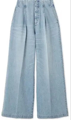 ハイウエストデニムワイドパンツ 38サイズ セルフォード