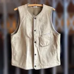 PHIGVEL LEATHER VEST （限定品）size② / 38ベージュのサムネイル