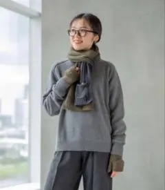 新品！アニヤハインドマーチ カシミヤクルーネックセーター 3XL & マフラー