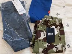 BREEZE カモフラージュ柄 シェフパンツ&キッズパンツ３点セット
