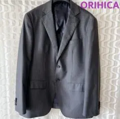 ORIHICA オリヒカ　グレー　ストライプ　テーラードジャケット　春夏