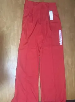 GU ワイドパンツ 15 RED Mサイズ