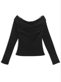 オフショルダー ブラック 長袖 トップス F グレイル GRL