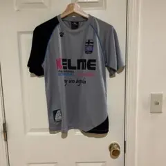 KELME サッカーウェア 半袖 Sサイズ グレー/ブラック