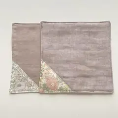 リバティ　ガーゼハンカチ　お手拭き　ハンドメイド