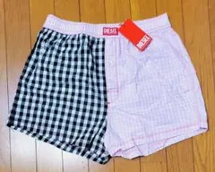ディーゼル　新品　メンズ　トランクス(ギンガム/ピンクM)