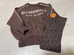 RRmoment 裏毛 トレーナー レギンス 100cm しまむら