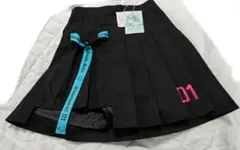 新品]初音ミク×シナモロール プリーツスカートM黒緑◇サブカルサンリオ