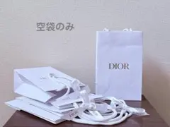 Dior ディオール ショッパー 紙袋 5点セット 定番レザー調 リボン付