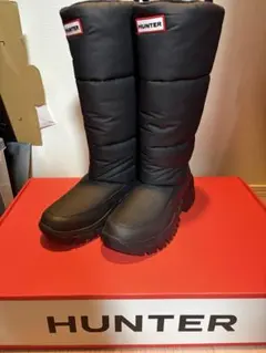 Hunter ロングスノーブーツ　新品　ブラック　27.0 ユニセックス