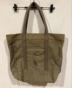 Polo Ralph Lauren ジッパー付きキャンバス トートバッグのサムネイル