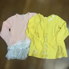 長袖チュニック　２枚　130 女の子