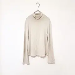 GEORGES RECH♡日本製 ハイネックカットソー 薄手 オフホワイト 36