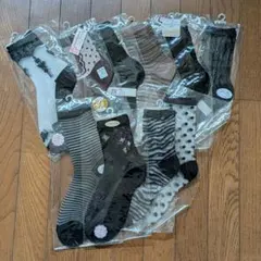 【匿名配送】靴下 シルク混 婦人用 10足セット 22～24cm 即購入可