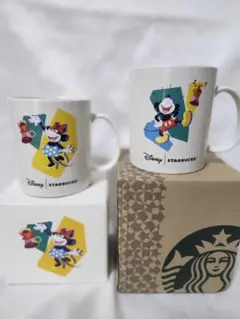 Disney Starbucks ミッキー　ミニー　マグカップ 2個セット