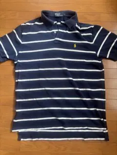 Polo by Ralph Lauren ボーダー ポロシャツ ネイビー Lのサムネイル