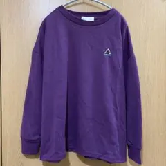 新品✨ロゴスデイズ　長袖　薄手トレーナー　スウェット　タグ付き　 L L 紫