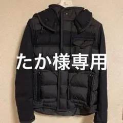 たか様専用　MONCLER ダークネイビーダウンジャケット フード付き　メンズ2