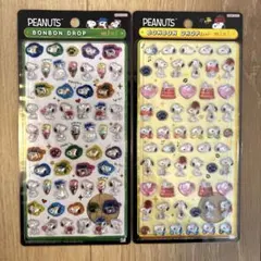 【正規品】ボンボンドロップシール　ミニ　スヌーピー　2点セット