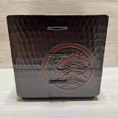 民芸家具 鎌倉彫 小引き出し 3段 小物入れ 松