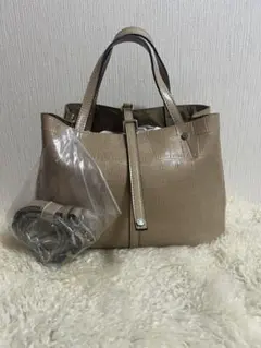 未使用 MARY QUANT マリークワント カスタムメイドレザー ハンドバッグ