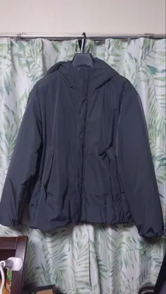 ベイフロー　グレー フード付き ダウンジャケット